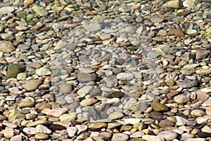 Stones under the water