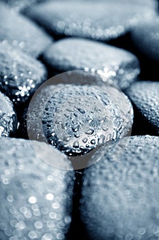 Stones with waterdrops