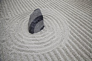 Stones in a Zen garden
