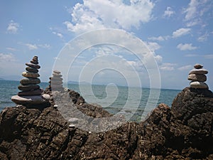 Stonetower on the rocks