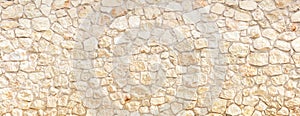 Stonewall background texture. building facade, fence banner