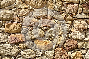 Stonewall in Girona village