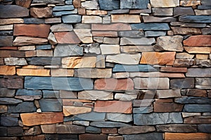 Stonework allure Colorful patterns and textures embellish the exquisite stone walls