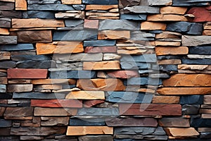 Stonework allure Colorful patterns and textures embellish the exquisite stone walls