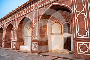 Stonework architecture of Humayan`s Tomb in New Delhi India