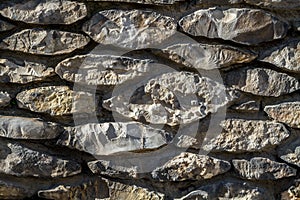 Stonework, fragment of a wall