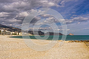 Stoney Beach in Altea, Spain photo