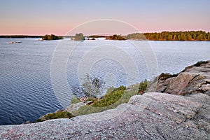 Stoney Lake Island sunrise