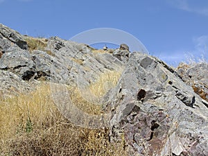 Stoney landscape near Magacela, Badajoz - Spain