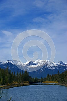Stoney Squaw Mountain, with Bow River