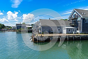 House by the harbor in Stonington Maine photo