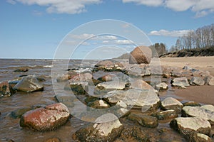 Stony beach