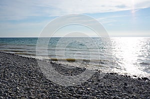 Stony Beach. Lake Michigan, Glenn Arbor