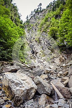 Stony road to the mountain top.