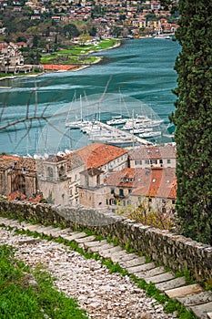 Stony steps to the Kotor fortress