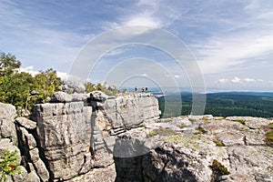 Stony viewpoint - summer landscape