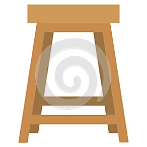 Stool Icon with flat style. vector EPS10 Illustration photo