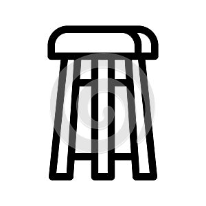 Stool Icon Vector Symbol Design Illustration