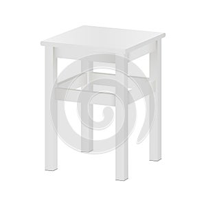 Stool mockup isolated