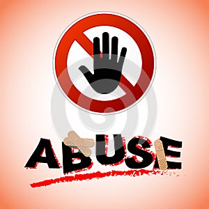 Stop abuse concept