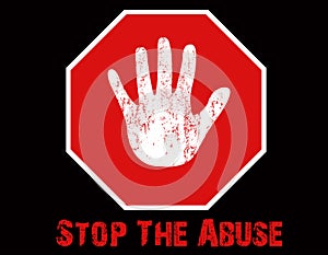 Stop The Abuse Illustration