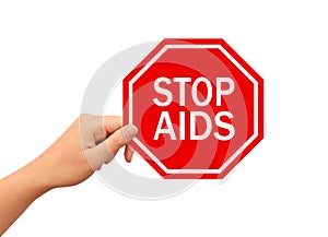 Stop AIDS sign
