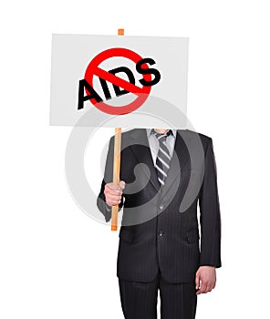 Stop aids symbol