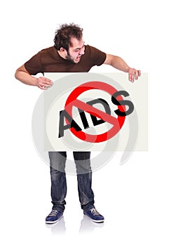 Stop aids symbol