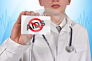 Stop aids symbol