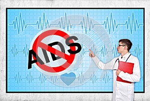 Stop aids symbol