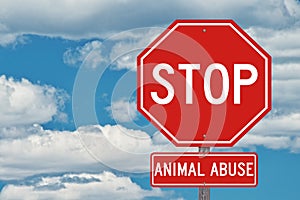 Stop Animal Abuse Sign