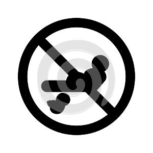 Stop back jump dive Isolated Vector icon which can easily modify or edit