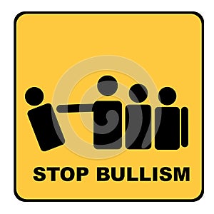 Stop bullism yellow signal