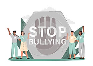 Stop bullying concept