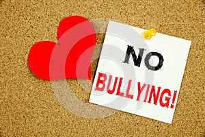 stop bullying no bullies prevention against school work or in the cyber internet harassment photo