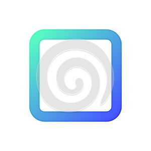 Stop button pixel perfect gradient linear ui icon