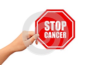 Stop cancer sign