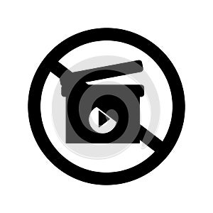 Stop Clapper Isolated Vector icon which can easily modify or edit