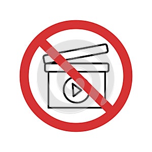 Stop Clapper Isolated Vector icon which can easily modify or edit