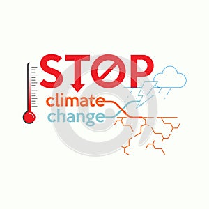 Stop Climate Change Typo
