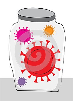Stop corona virus covid-19 pandemy sign icon prevention quarantine conept