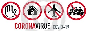 Stop Coronavirus covid-10 ban set