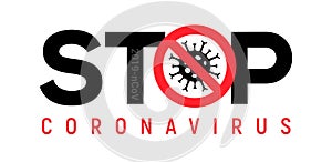 Stop coronavirus covid 19 vector quarantine poster. Pandemic corona virus prevention illustration warning.