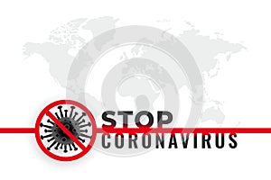 Stop coronavirus covid19 infection outburst and spread photo