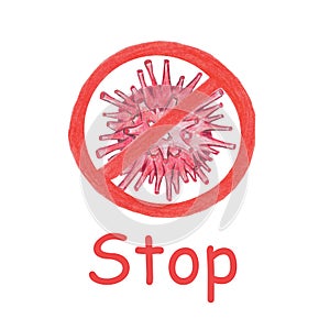 Stop coronavirus infection spreadiang through the world