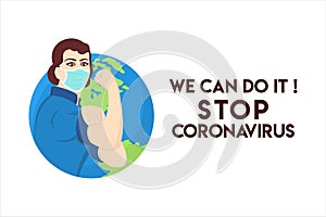 Stop coronavirus motivation We can do it