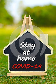 STOP Covid - 19, stay home, stay safe!.