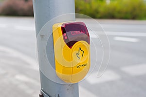 Stop - crosswalk button
