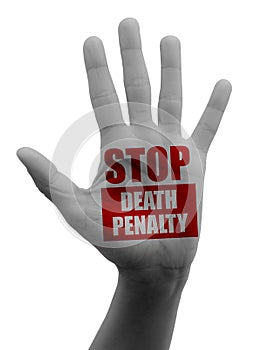 Stop the death penalty, open hand