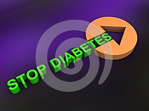 Stop diabetes infographic